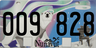 NU license plate 009828