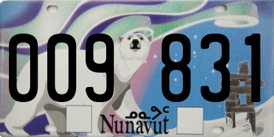 NU license plate 009831