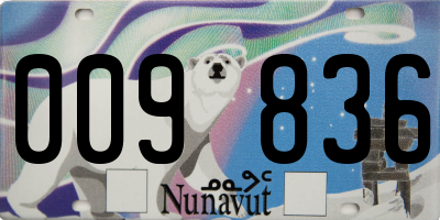 NU license plate 009836