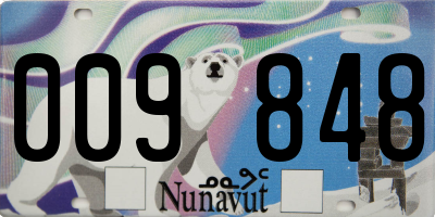 NU license plate 009848