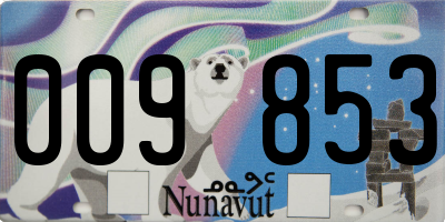 NU license plate 009853