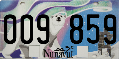 NU license plate 009859