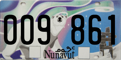 NU license plate 009861