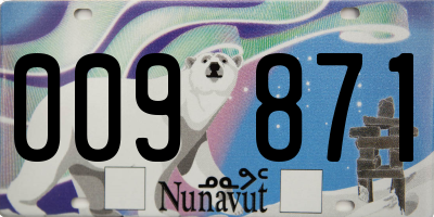 NU license plate 009871