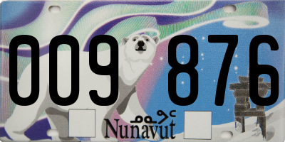 NU license plate 009876