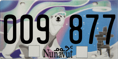 NU license plate 009877