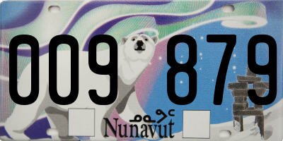 NU license plate 009879