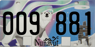 NU license plate 009881