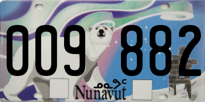 NU license plate 009882