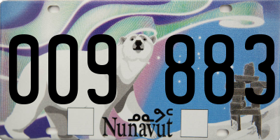 NU license plate 009883