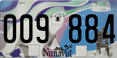 NU license plate 009884