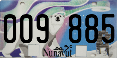 NU license plate 009885