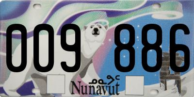 NU license plate 009886