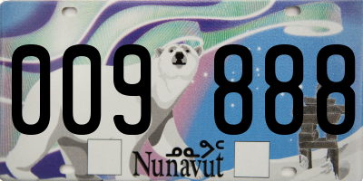 NU license plate 009888