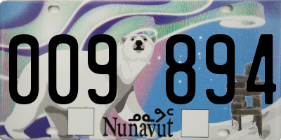 NU license plate 009894