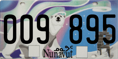 NU license plate 009895