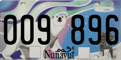 NU license plate 009896