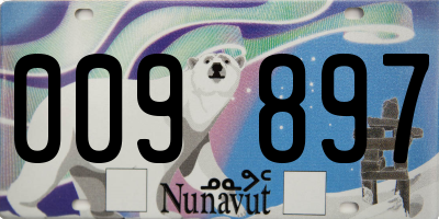 NU license plate 009897