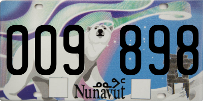 NU license plate 009898