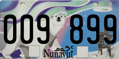 NU license plate 009899