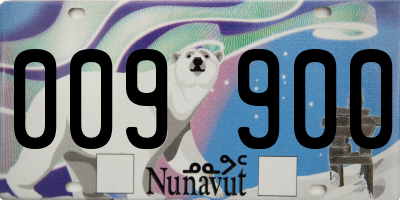 NU license plate 009900