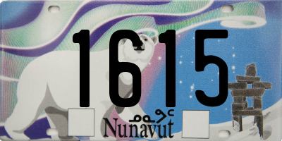 NU license plate 1615