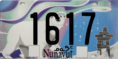 NU license plate 1617