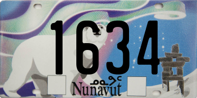 NU license plate 1634