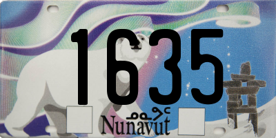 NU license plate 1635