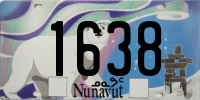 NU license plate 1638