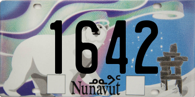 NU license plate 1642