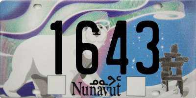 NU license plate 1643