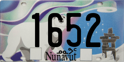 NU license plate 1652