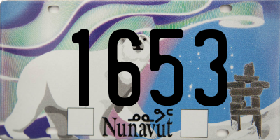 NU license plate 1653