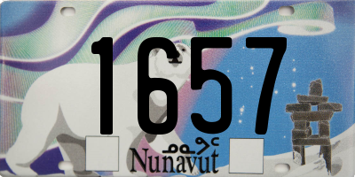 NU license plate 1657