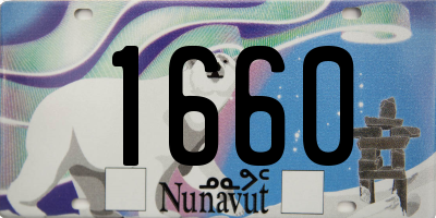 NU license plate 1660