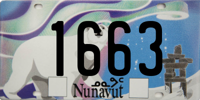 NU license plate 1663