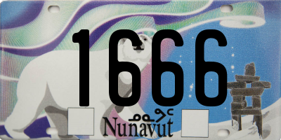 NU license plate 1666