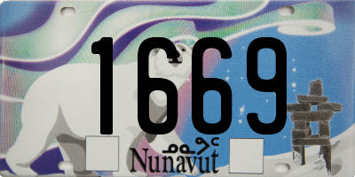 NU license plate 1669