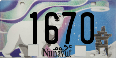 NU license plate 1670