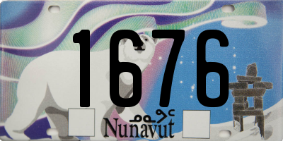 NU license plate 1676