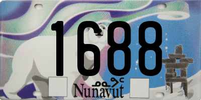 NU license plate 1688