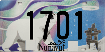 NU license plate 1701