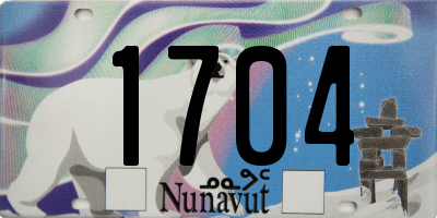 NU license plate 1704