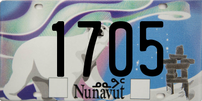 NU license plate 1705