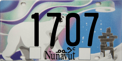 NU license plate 1707