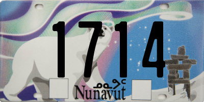 NU license plate 1714