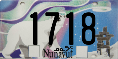 NU license plate 1718