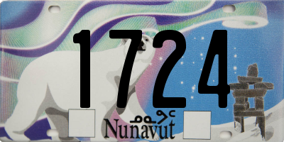 NU license plate 1724