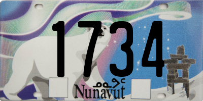 NU license plate 1734